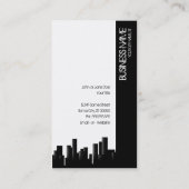 Carte De Visite paysage urbain noir et blanc (Dos)