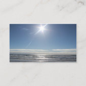 Carte de visite paysager Sun Over Ocean Beach (Devant)