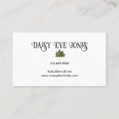 Carte De Visite Paysagère de jardinier illustrée (Dos)