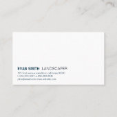 Carte De Visite Paysagère | Déclencheur d'arborescence (Dos)