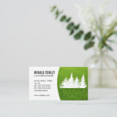 Carte De Visite Paysages Herbes et arbres (Debout devant)