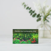 Carte De Visite Paysagiste de pépinière de jardin (Debout devant)