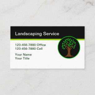 Carte De Visite Paysagiste Simple