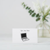 Carte De Visite PC d'ordinateur portable, votre nom ici (Debout devant)