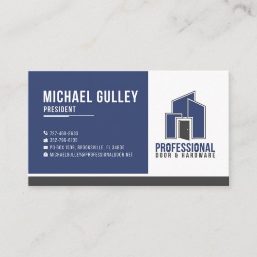 Carte de visite PD&H - Michael Gulley (Devant)
