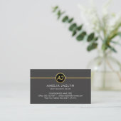 Carte De Visite PDG de Monogram One Gold Line (Debout devant)