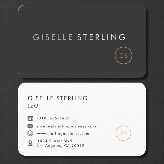 Carte de visite PDG Directeur Général Professionne
