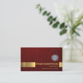 Carte De Visite PDG fondateur de Red Grunge Gold Strige (Debout devant)