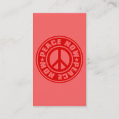 CARTE DE VISITE PEACE_NOW (Dos)