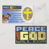 Carte De Visite PeaceAndGodWill.com (Devant / Derrière)