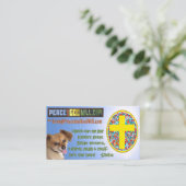 Carte De Visite PeaceAndGodWill.com (Debout devant)