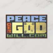Carte De Visite PeaceAndGodWill.com (Dos)