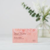 Carte de visite Peach Bubbles (Debout devant)