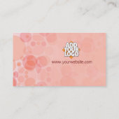 Carte de visite Peach Bubbles (Dos)