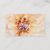 Carte de visite Peach Dahlia (Dos)
