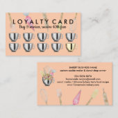 Carte De Visite Peach Orange Boulangerie outils pâtisserie Loyalty (Devant / Derrière)