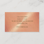 Carte de visite Peach Sheen (Dos)