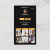 Carte De Visite Peach TikTok Social Media QR Code (Devant)