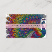 Carte De Visite Peacock arc-en-ciel (Devant)