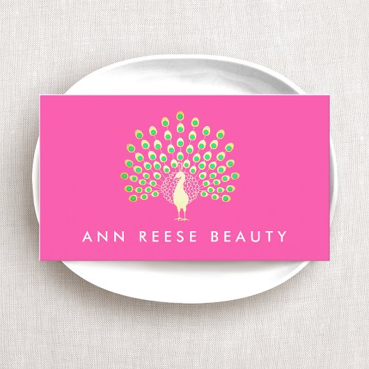 Carte De Visite Peacock Beauté Mode et Divertissement