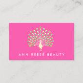 Carte De Visite Peacock Beauté Mode et Divertissement (Devant)