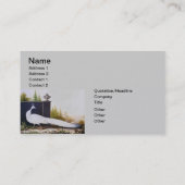 Carte De Visite Peacock blanc (Dos)