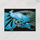 Carte De Visite PEACOCK bleu noir (Dos)