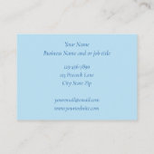 Carte De Visite Peacock Blue Lotus Fleur Henné (Dos)