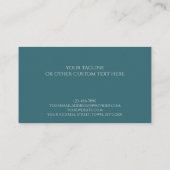 Carte De Visite Peacock Blue Original Nature Photo Designer (Dos)