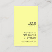 CARTE DE VISITE PEACOCK FLOURISH TAN/GRIS (Dos)