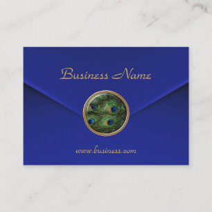 Carte de visite Peacock Joyau oeil Rich Velvet ble