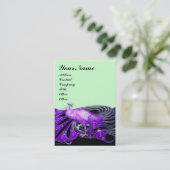 Carte De Visite PEACOCK violet (Debout devant)