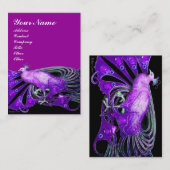 Carte De Visite PEACOCK violet (Devant / Derrière)