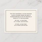 Carte De Visite Peacocks vintages Monogram Ivory BG Faux Gold (Dos)