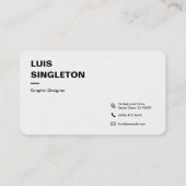 Carte de visite Pearl arrondi Premium (Dos)