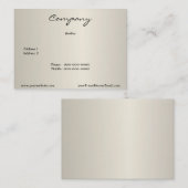 Carte de visite Pearl Cream (Devant / Derrière)