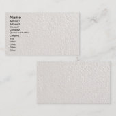 Carte De Visite PEARL crémeux blanc texturé arrière - plans modèle (Devant / Derrière)