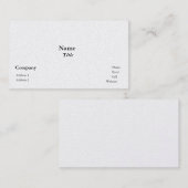 Carte de visite Pearl Finish (Devant / Derrière)