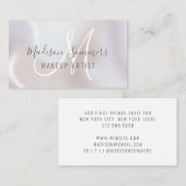 Carte De Visite Pearl Shimmer Artiste de maquillage (Devant / Derrière)