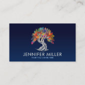 Carte De Visite Pearl Tree of Life - feuillage coloré (Devant)