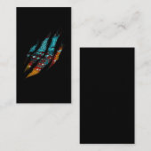 Carte De Visite Peau colorée de Chameleon (Devant / Derrière)