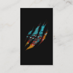 Carte De Visite Peau colorée de Chameleon