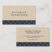 Carte De Visite Peau | Cuir de levage (Devant / Derrière)