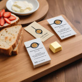 Carte De Visite Peau de fer noir Cast Chef personnel et restaurati