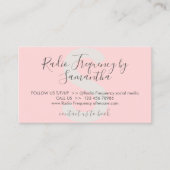 Carte De Visite Peau de radiofréquence rose beige Serrer les soins (Devant)
