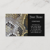 Carte De Visite peau de serpent poster de animal brun neutre (Devant)