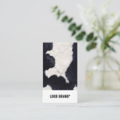 CARTE DE VISITE PEAU DE VACHE (Debout devant)