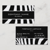 Carte De Visite Peau de zèbre (Devant / Derrière)