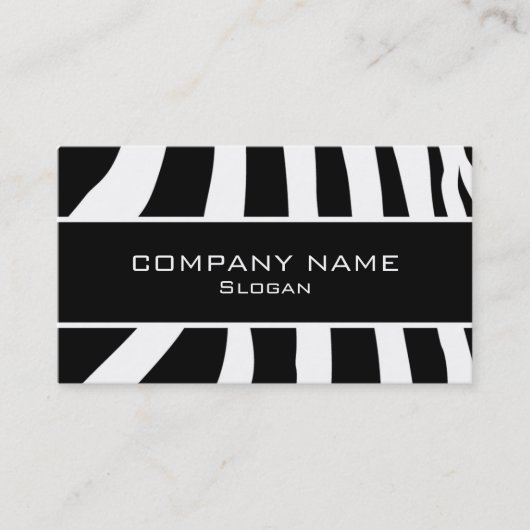 Carte De Visite Peau de zèbre (Devant)