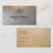 Carte De Visite Peau Professionnelle élégante Crocodile Reptile (Devant / Derrière)